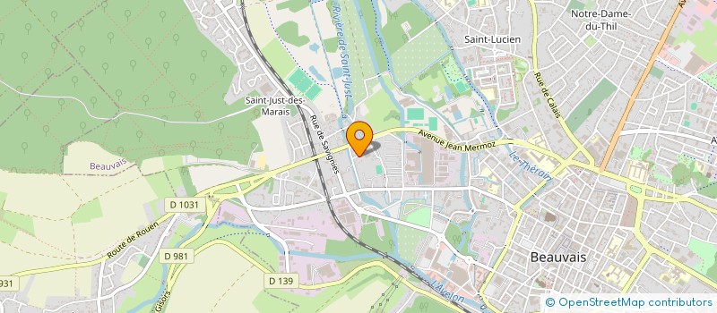 localisation de l'entreprise CADRE ASSLES ECHANGES OISE-NIGER  BEAUVAIS