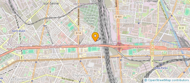 localisation de l'entreprise CADRE D4 à SAINT-OUEN-SUR-SEINE