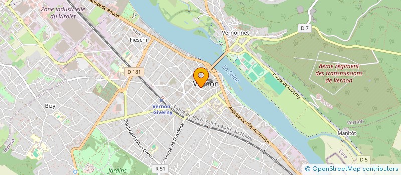 localisation de l'entreprise CADRE DE VIE à VERNON