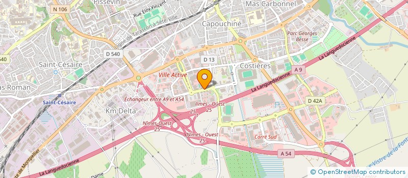 localisation de l'entreprise CADRE DE VIE  NIMES