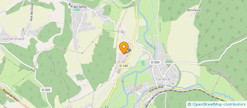 localisation de l'entreprise CADRE EN SEINE ATELIER  CHARLEVAL