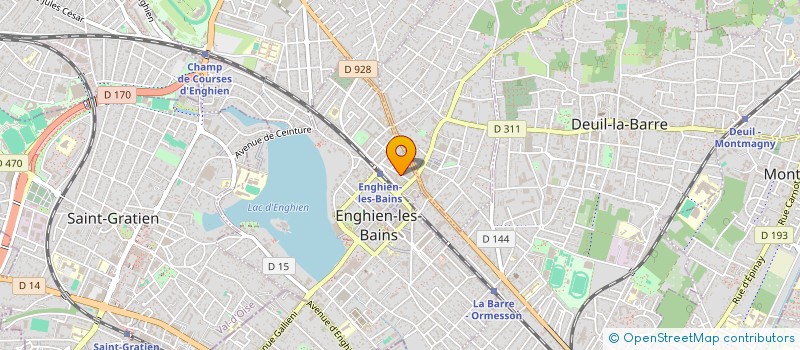 localisation de l'entreprise CADRE ET IMAGE  ENGHIEN-LES-BAINS