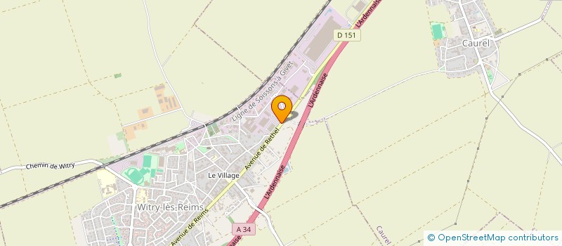 localisation de l'entreprise CADRE VERT  WITRY-LES-REIMS