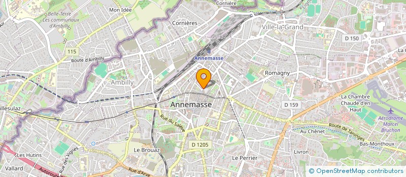 localisation de l'entreprise CADREART à ANNEMASSE