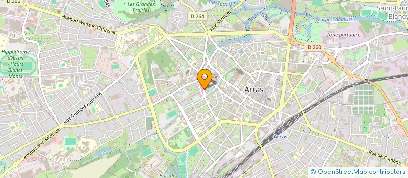 localisation de l'entreprise CADRES ASSOCIES PARTENAIRES ENTREPRISES à ARRAS