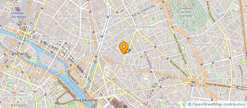 localisation de l'entreprise CADRES CHARONNE à PARIS