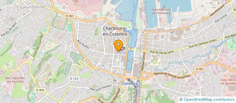 localisation de l'entreprise CADRES DE VIE  CHERBOURG-EN-COTENTIN