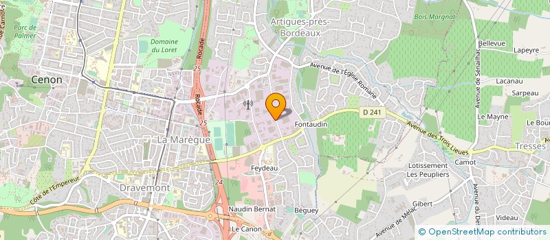 localisation de l'entreprise CADRES ENTRAIDE à ARTIGUES-PRES-BORDEAUX