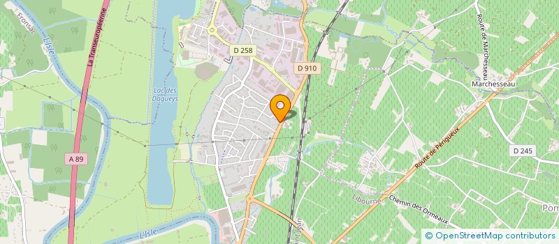 localisation de l'entreprise CADRES ET CONTENUS  LIBOURNE