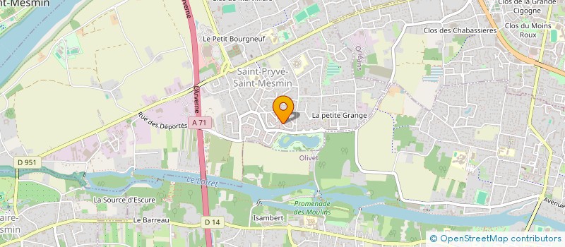localisation de l'entreprise CADRES ET PLUS à SAINT-PRYVE-SAINT-MESMIN