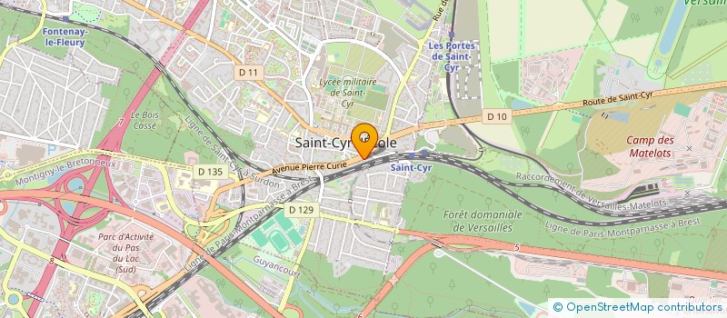 localisation de l'entreprise CADRES ET TOILES  SAINT-CYR-L'ECOLE