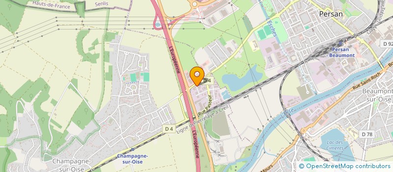 localisation de l'entreprise CADRIDEE à CHAMPAGNE-SUR-OISE