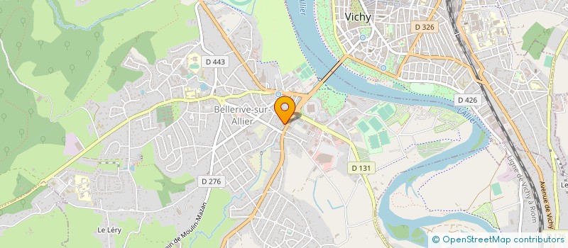 localisation de l'entreprise CADRIFFUSION à BELLERIVE-SUR-ALLIER