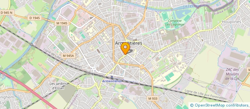 localisation de l'entreprise CADRIMAG  ARMENTIERES