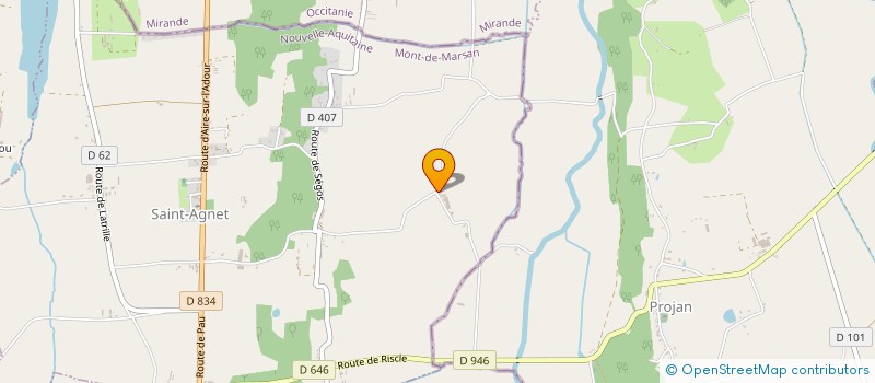 localisation de l'entreprise CADRIOU  SAINT-AGNET