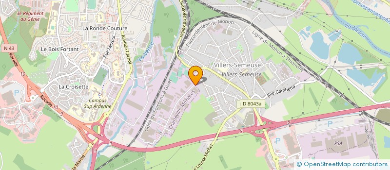 localisation de l'entreprise CADSIM 3D à VILLERS-SEMEUSE