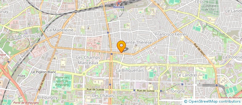 localisation de l'entreprise CADT  RENNES