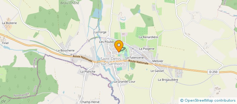localisation de l'entreprise CADU à SAINT-DENIS-SUR-SARTHON