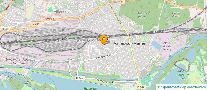 localisation de l'entreprise CADU-FROID à VAIRES-SUR-MARNE