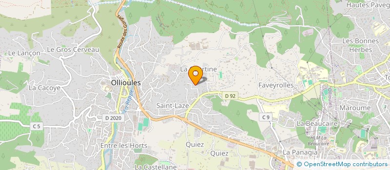 localisation de l'entreprise CADUCE MEDICAL  OLLIOULES