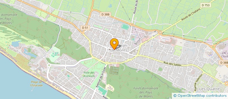 localisation de l'entreprise CADUCEE à SAINT-JEAN-DE-MONTS