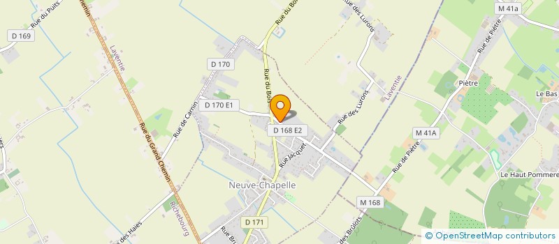 localisation de l'entreprise CADUCEE  NEUVE-CHAPELLE