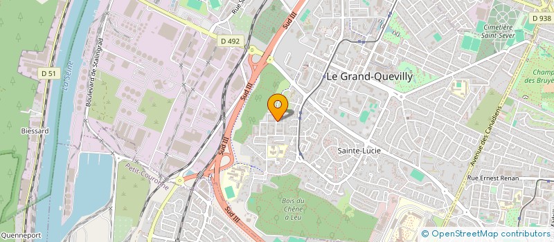 localisation de l'entreprise CADUCEE  LE GRAND-QUEVILLY