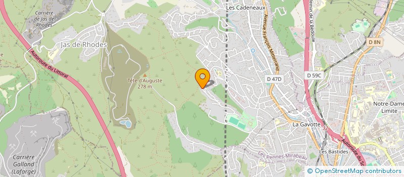 localisation de l'entreprise CADUCEE  LA FARE-LES-OLIVIERS