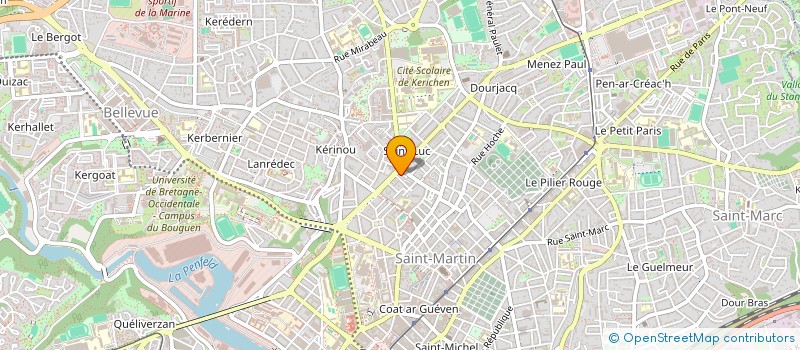 localisation de l'entreprise CADUCEE  BREST