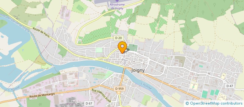 localisation de l'entreprise CADUCEE JOIGNY à JOIGNY