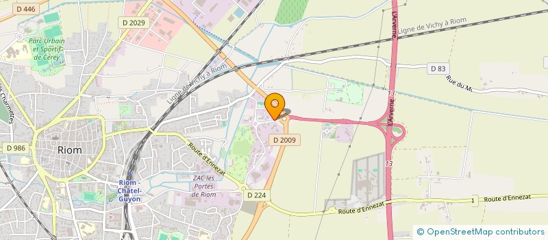 localisation de l'entreprise CADUCEEPROD à RIOM