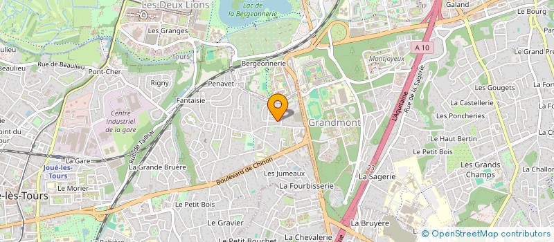 localisation de l'entreprise CADUELEC  JOUE-LES-TOURS