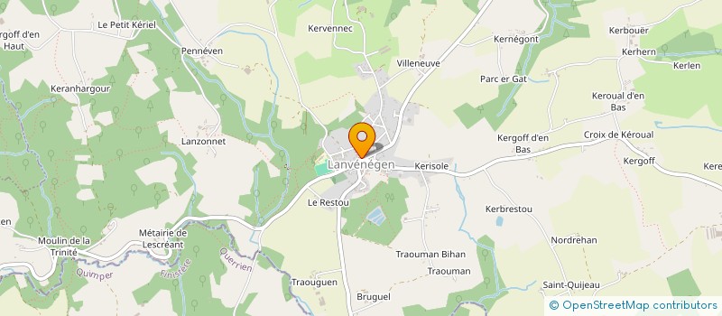 localisation de l'entreprise CADY 56 à LANVENEGEN