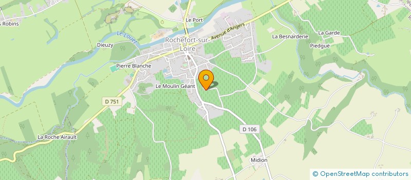 localisation de l'entreprise CADY à ROCHEFORT-SUR-LOIRE