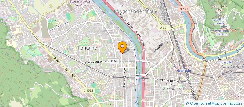 localisation de l'entreprise CADY IMMO  FONTAINE