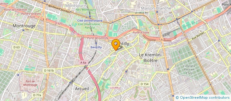localisation de l'entreprise CADYFRUITS à GENTILLY