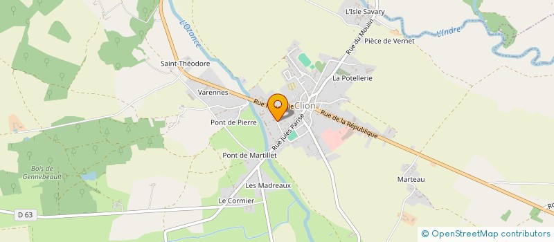 localisation de l'entreprise CAE CAUMON à CLION