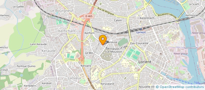 localisation de l'entreprise CAE ENGIVANE  LORIENT