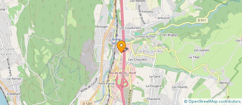 localisation de l'entreprise CAE SYNAPSE à GRESY-SUR-AIX