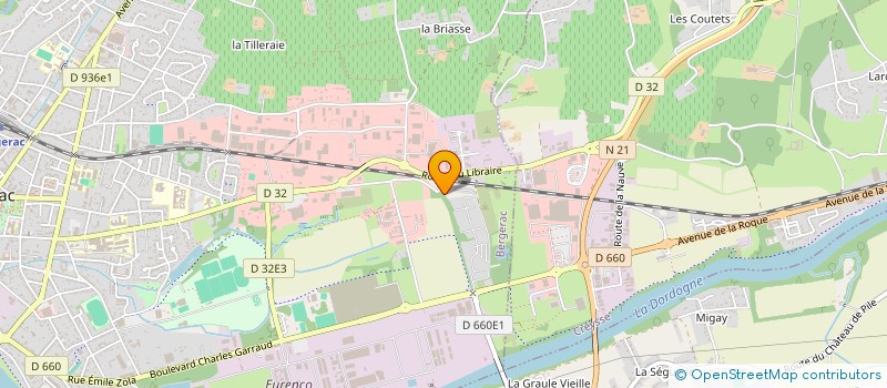 localisation de l'entreprise CAEC PERIGORD à BERGERAC