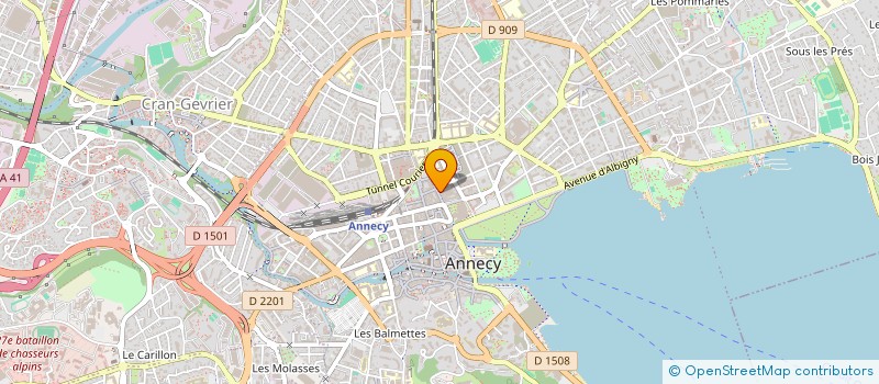 localisation de l'entreprise CAECILIA à ANNECY