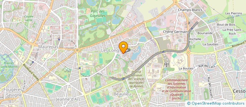 localisation de l'entreprise CAEIR 22 à RENNES