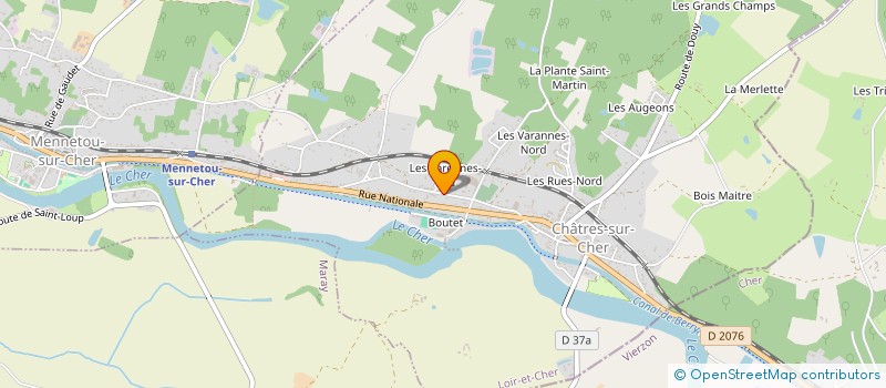 localisation de l'entreprise CAELAS  CHATRES-SUR-CHER