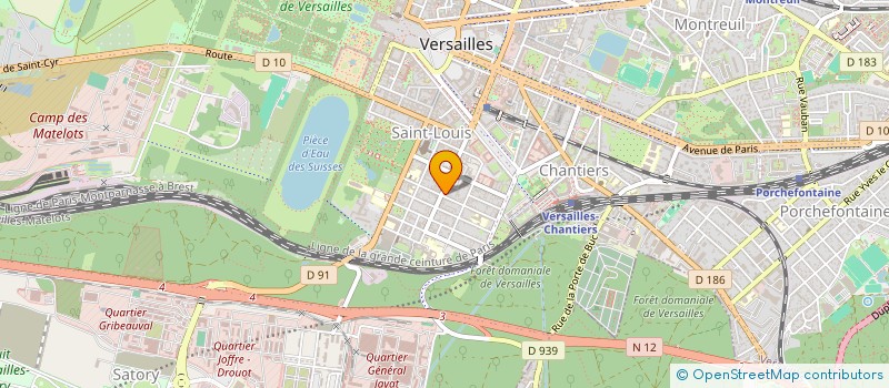 localisation de l'entreprise CAELI ET TERRA à VERSAILLES