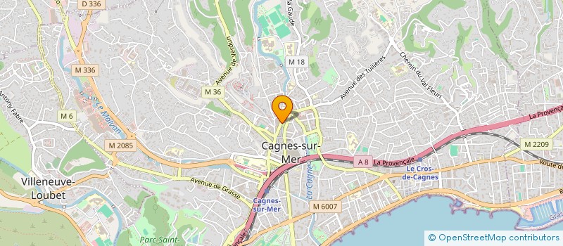 localisation de l'entreprise CAELI RECORDS  CAGNES-SUR-MER