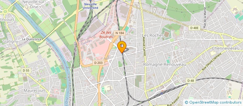 localisation de l'entreprise CAELINA GESTION  VAUREAL