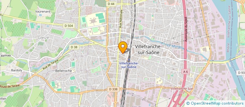 localisation de l'entreprise CAELIS LBV à VILLEFRANCHE-SUR-SAONE