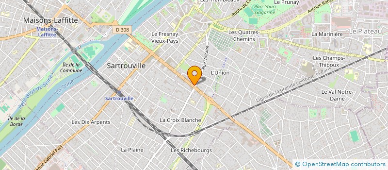 localisation de l'entreprise CAELUM IMMO  SARTROUVILLE