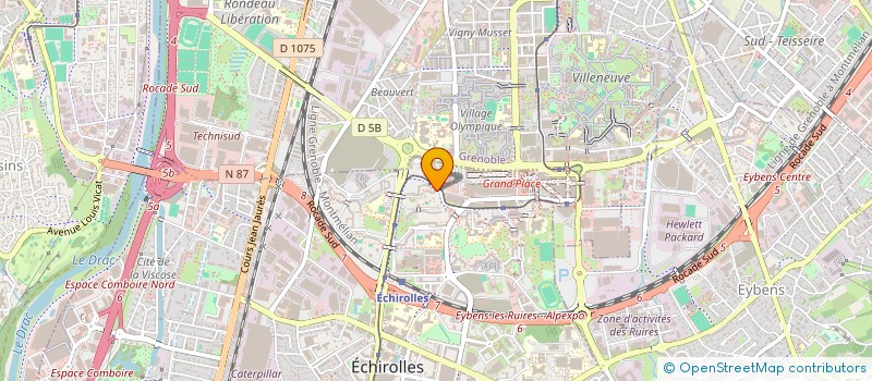 localisation de l'entreprise CAEM  ECHIROLLES