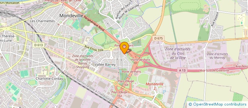 localisation de l'entreprise CAEN CA ROULE  MONDEVILLE